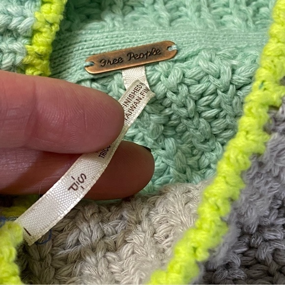 Free People Sunbrite Mock Neck Crop Sweater Size Small Women - Picture 12 of 13